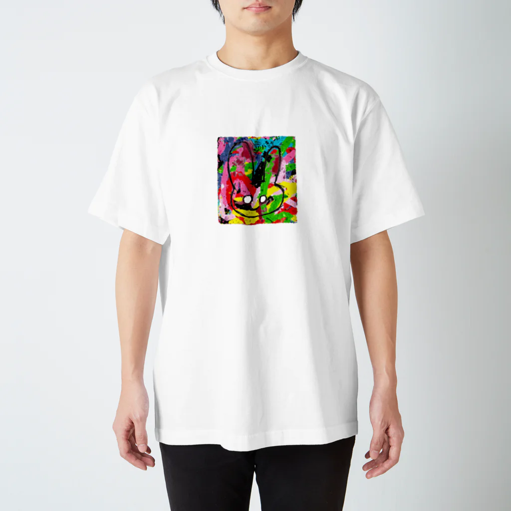 zombie6824のバきゅーんウサギ落書きバージョン スタンダードTシャツ