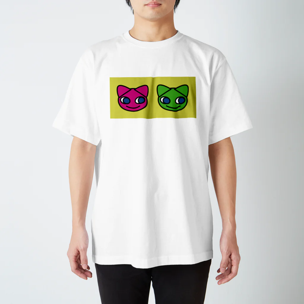 グレープフルーツちゃんのTwoCats_YELLOW スタンダードTシャツ