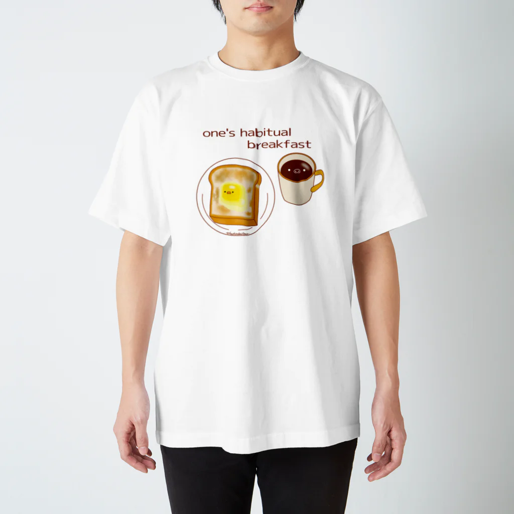 Draw freelyのいつもの朝食　洋 スタンダードTシャツ