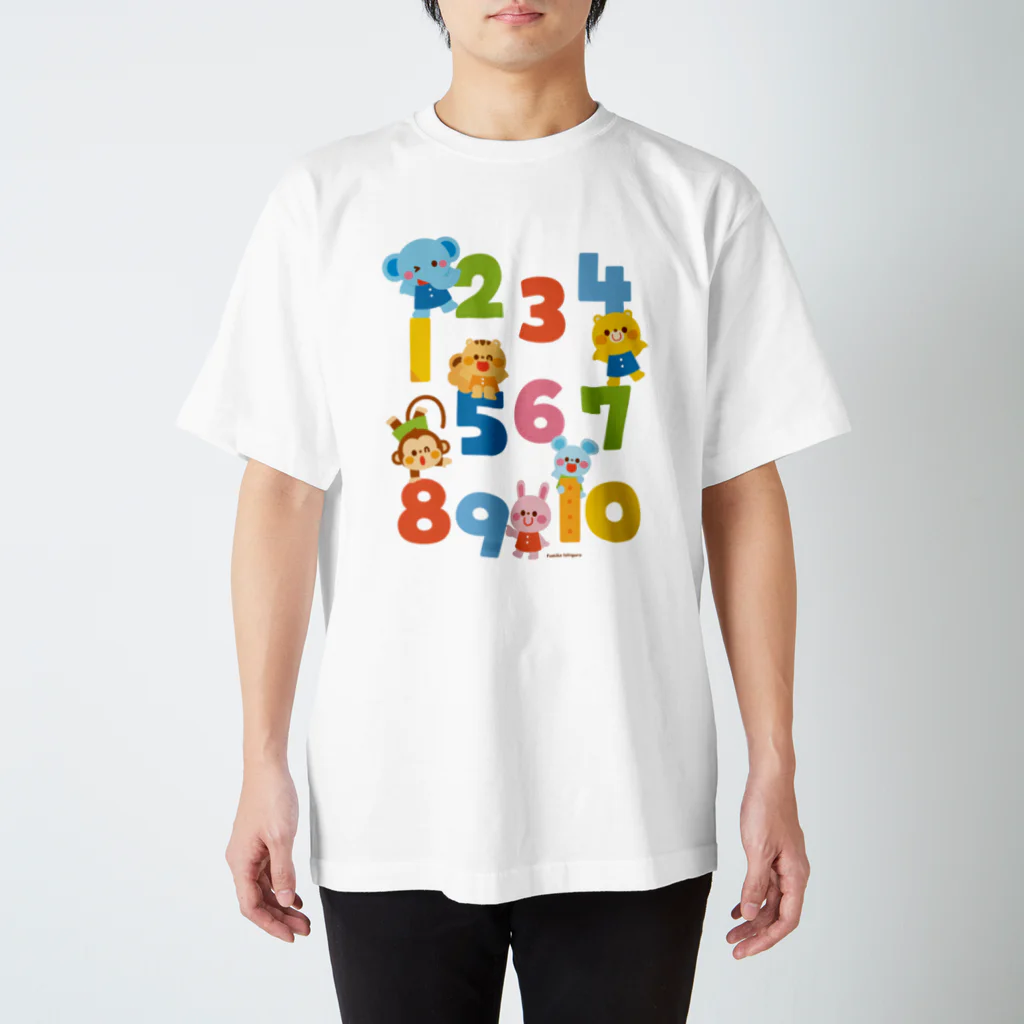 Illustrator イシグロフミカのすうじ Regular Fit T-Shirt