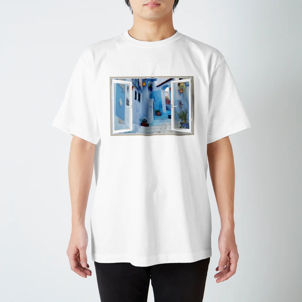 taxiのどこでも窓モロッコの町シャウエン Regular Fit T-Shirt