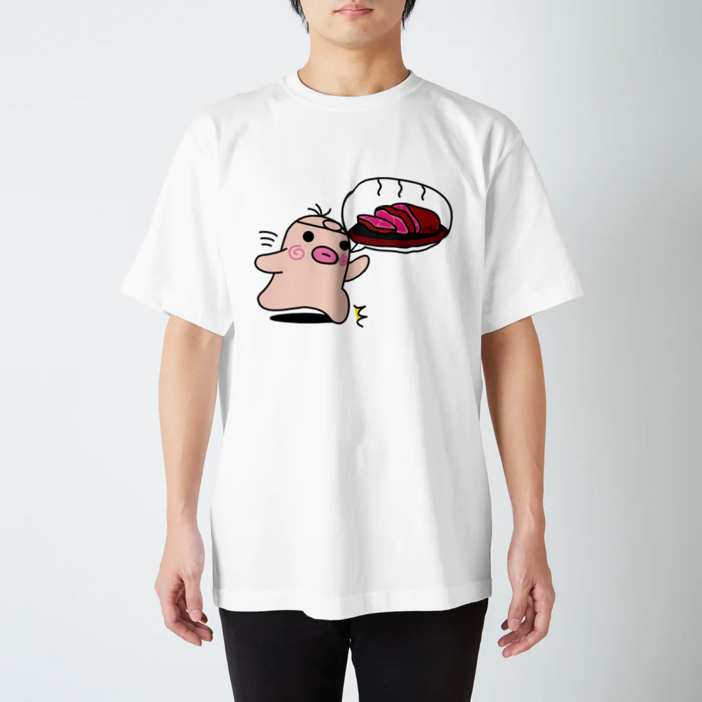 minidamの肉食べたい Regular Fit T-Shirt