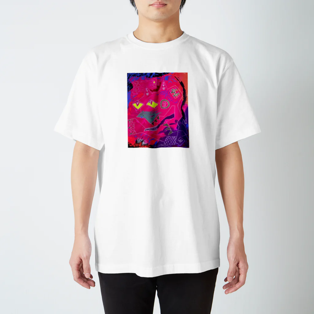 ️️ひろゆき🐾のart過ぎる招き猫 スタンダードTシャツ