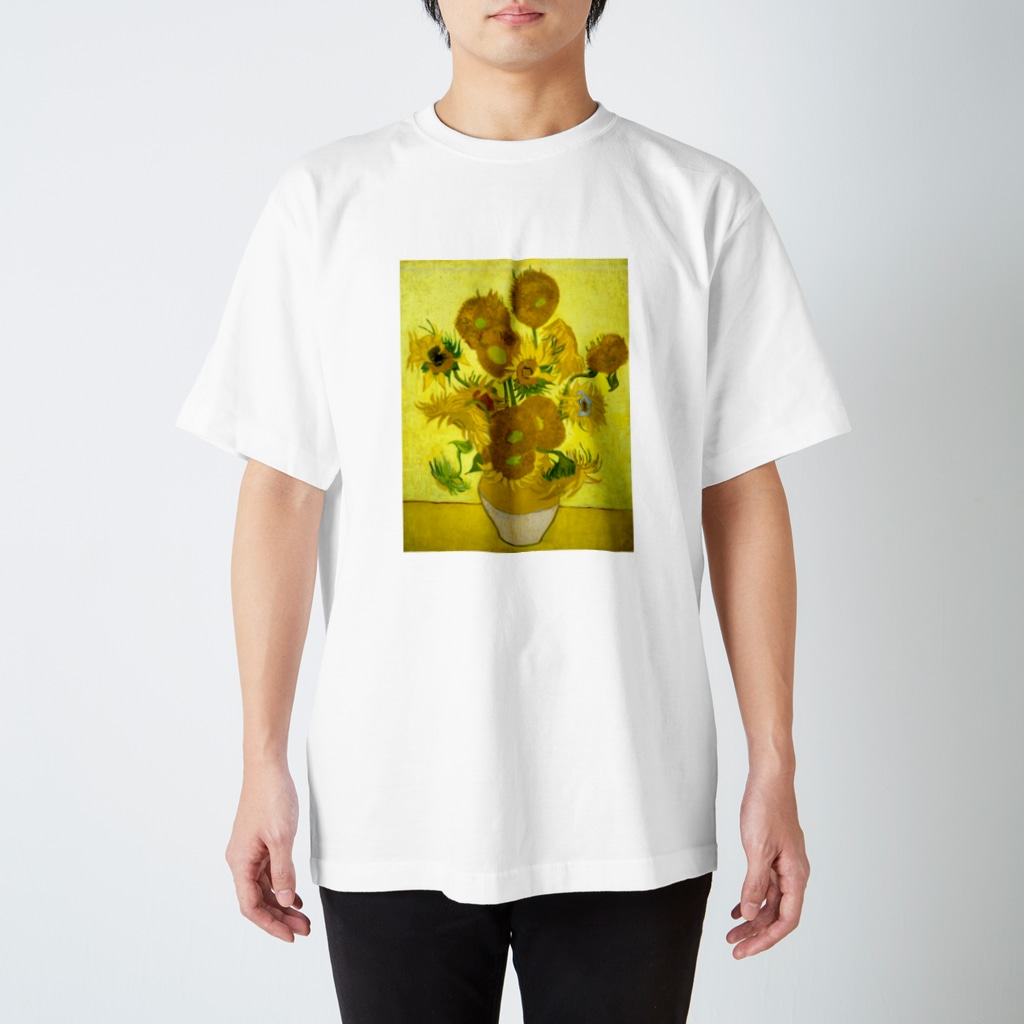 ART のゴッホ/ひまわり　Vincent van Gogh / Sunflowers Regular Fit T-Shirt