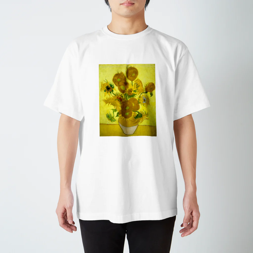 ART のゴッホ/ひまわり　Vincent van Gogh / Sunflowers スタンダードTシャツ