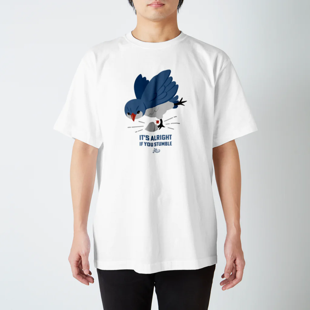 kocoon（コクーン）のつまずきの青い鳥 スタンダードTシャツ