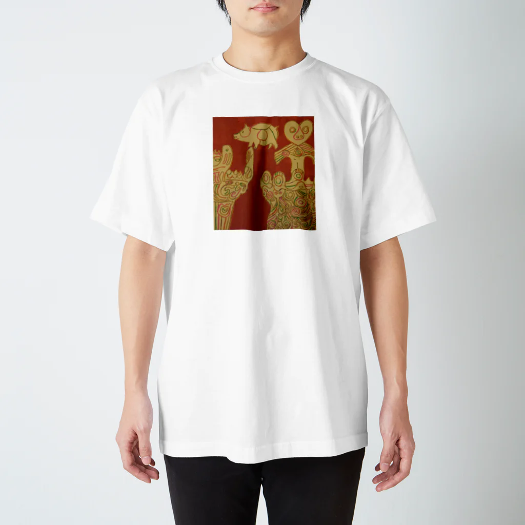 makiko-ekoyomiの縄文土器 スタンダードTシャツ
