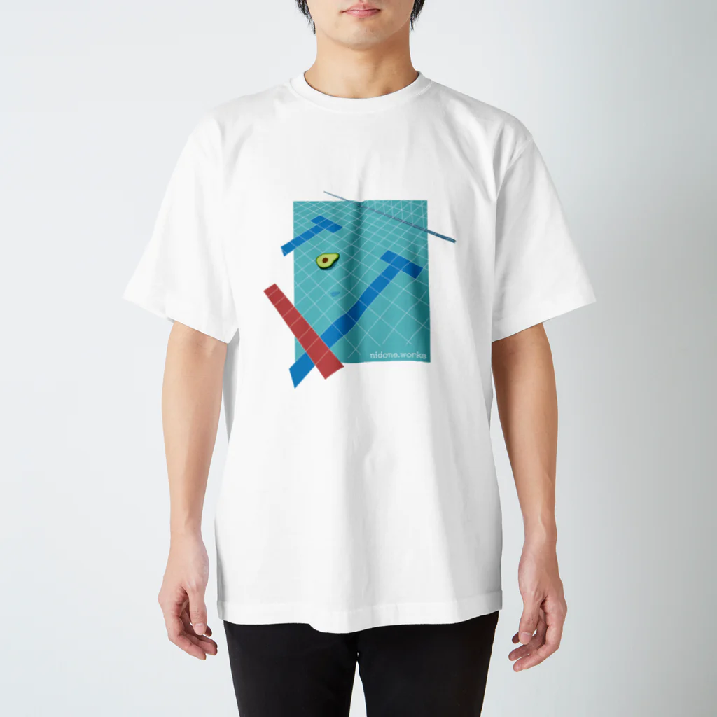 nidone.worksのアボカド浮いててターンがしづらい スタンダードTシャツ