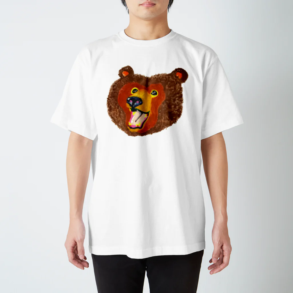 ハルコの心無きラクガキのお店の渾身のクマさん スタンダードTシャツ