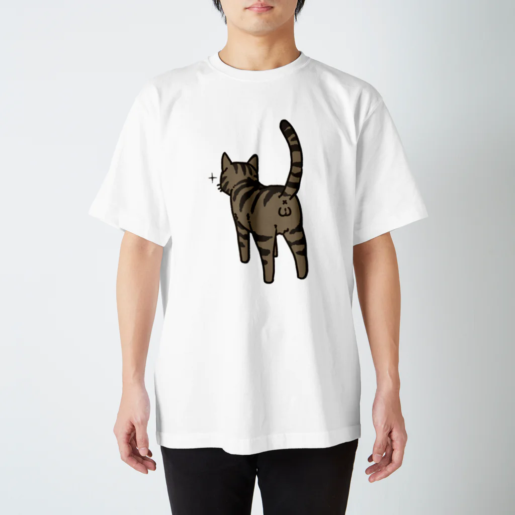 Riotoのねこけつω（キジトラ） スタンダードTシャツ