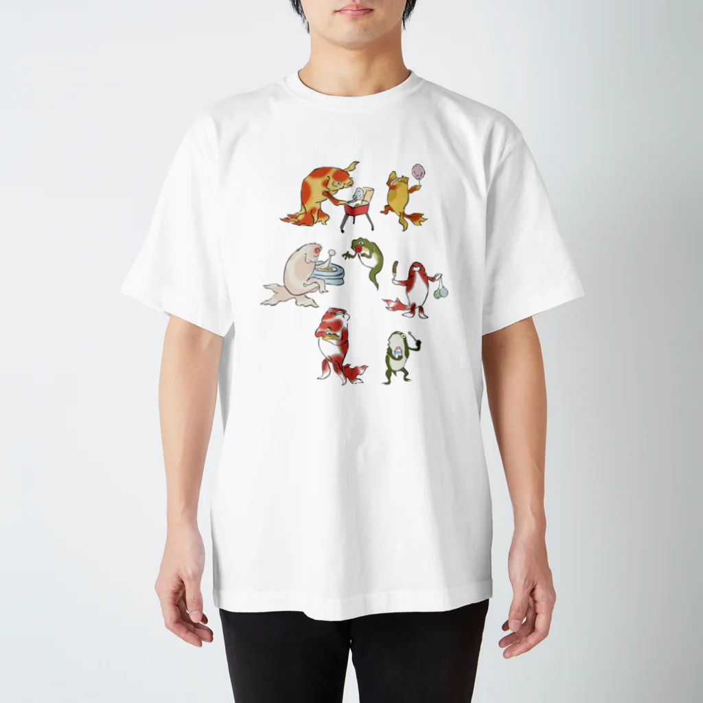 HOUSOの金魚づくし現代版　OMATSURI Regular Fit T-Shirt