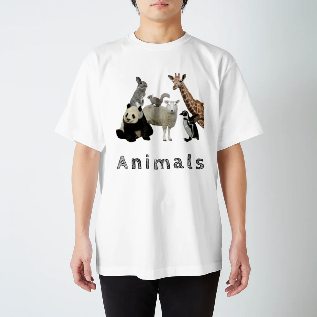 いきもの大好き！ほほえみフレンズの動物園が好きな人へ「アニマルズ」 Regular Fit T-Shirt