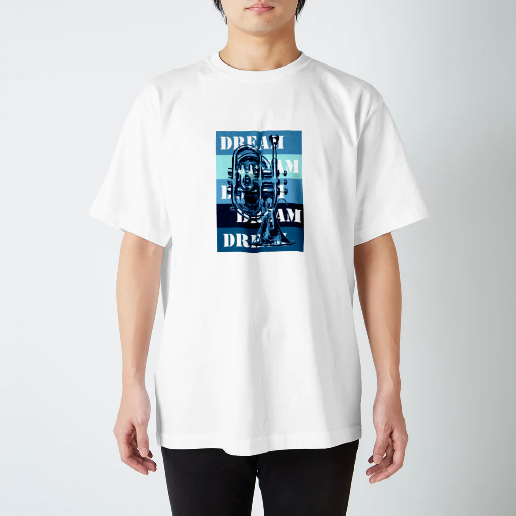 mosmos storeのA DREAM IS IN YOUR POCKET! -blue- スタンダードTシャツ