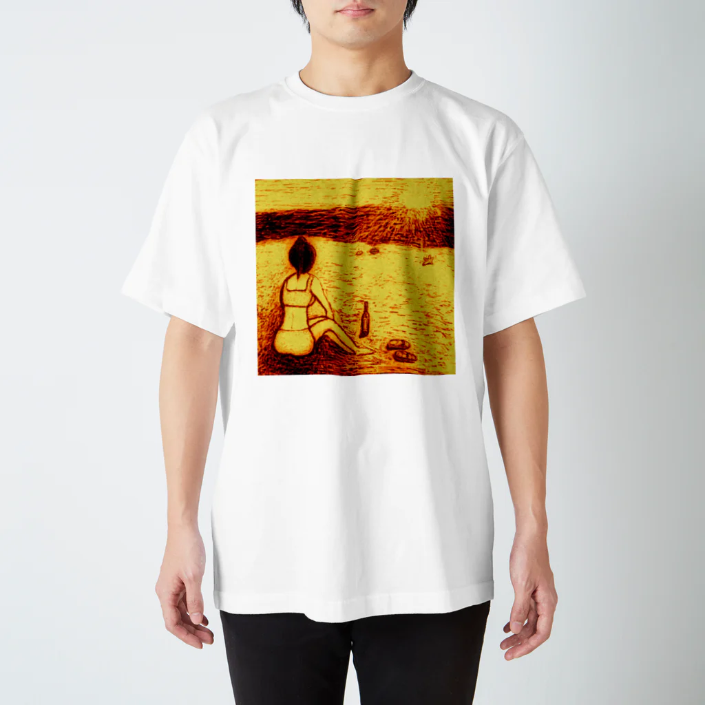 むちまるのSunset Beach 2014 Regular Fit T-Shirt