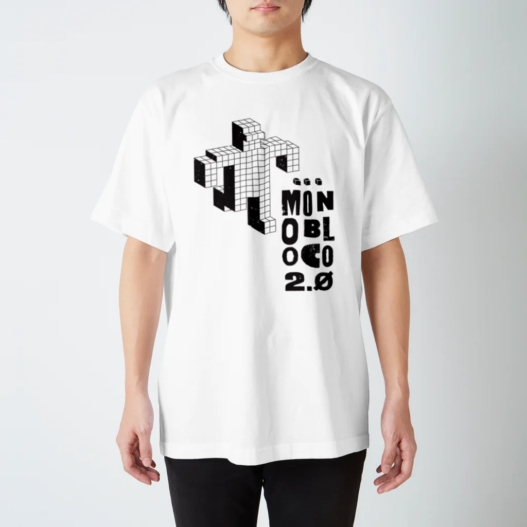 MONOBLOCO Japanのモノブロコ(MONOBLOCO)のモノクロロボットTシャツ Regular Fit T-Shirt