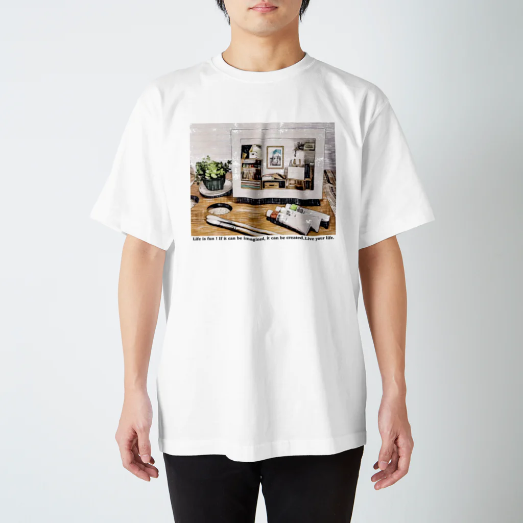 わくわく玉のLet's art Regular Fit T-Shirt