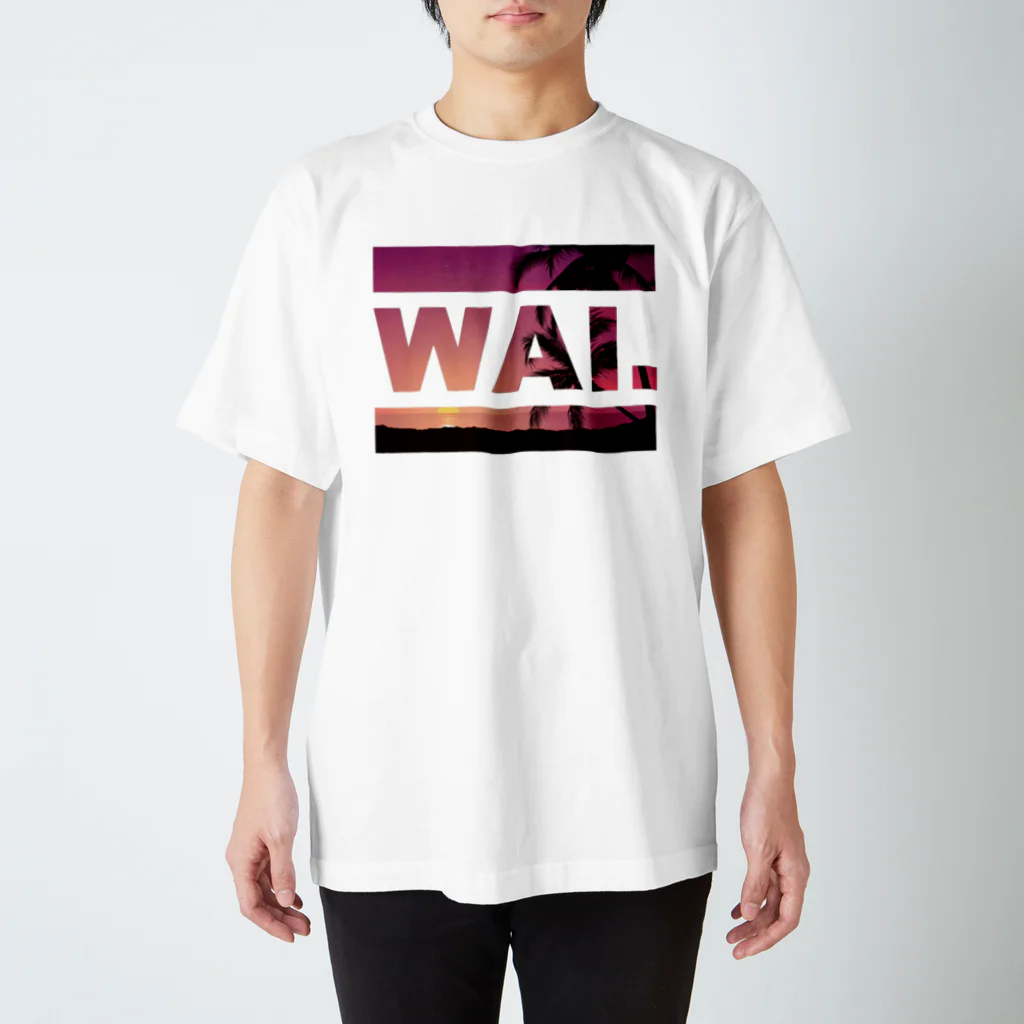 立花けんのグッズ屋さんのWAIT (ハワイアン) スタンダードTシャツ