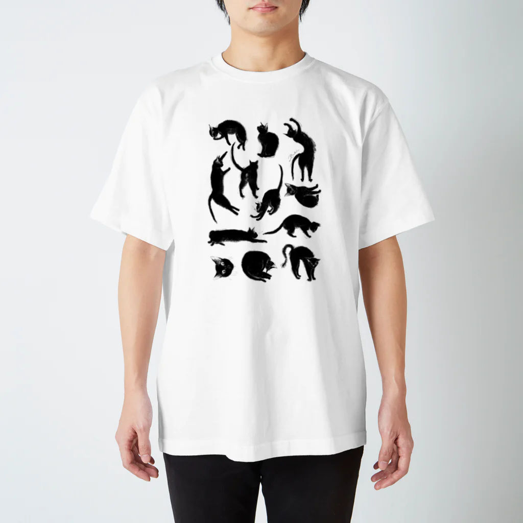 くらはしれいの黒猫トト Regular Fit T-Shirt