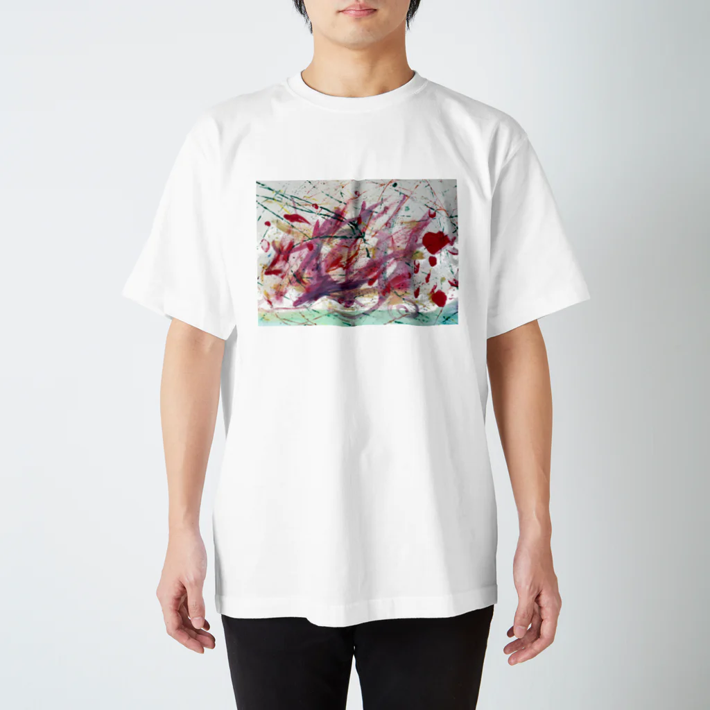 船橋 恵のわと画伯の抽象画 Regular Fit T-Shirt