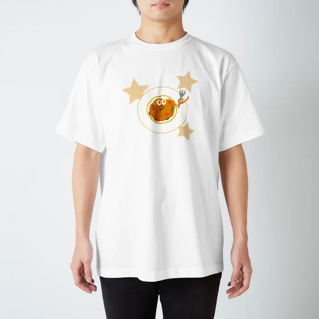 琥珀色に咲く花のパスタくん スタンダードTシャツ