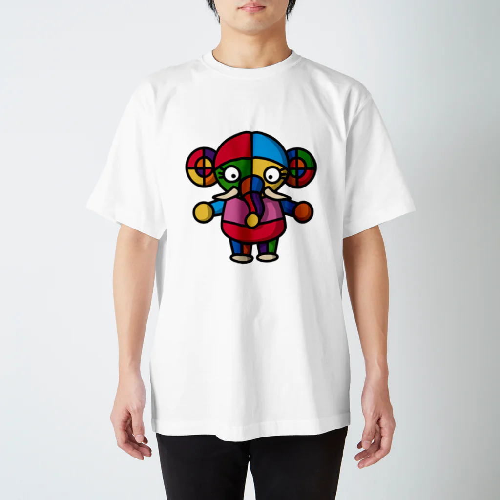 Ｃａｃａｔｓのcolorful elephant スタンダードTシャツ