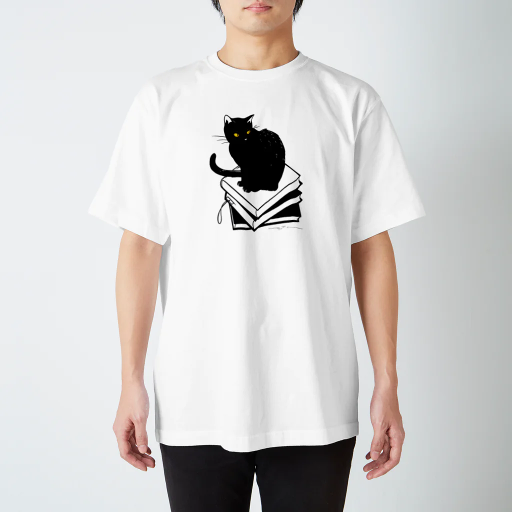切り絵草太の"cat on knowledge" Regular Fit T-Shirt