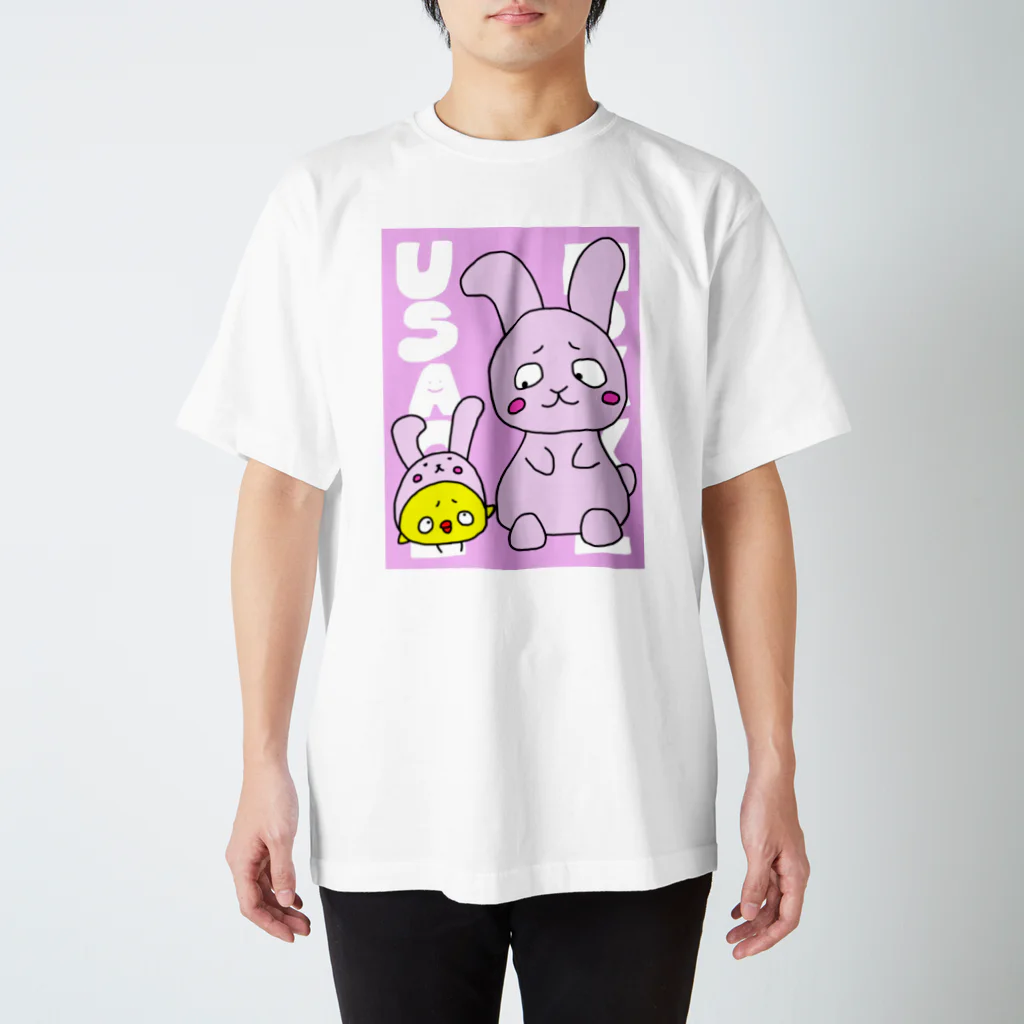 もけまる屋さんのもけまるとうさぎ スタンダードTシャツ