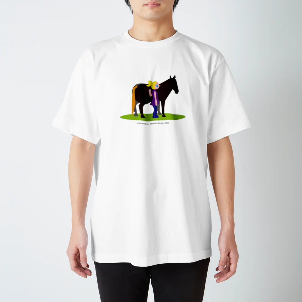 いわてぃすのうまのりめいじん①(馬シリーズ） Regular Fit T-Shirt
