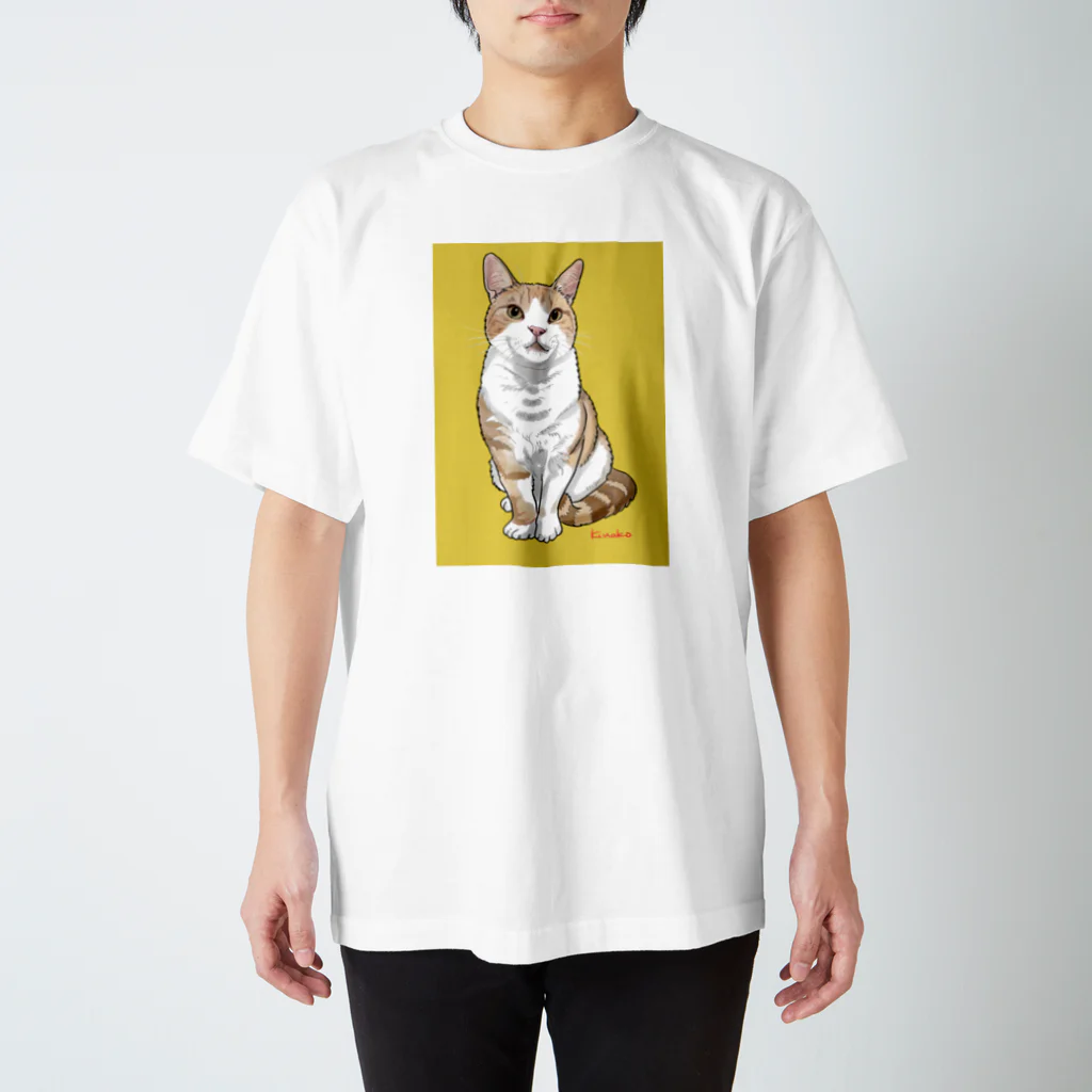 kinako-japanのアメショのボワちゃん スタンダードTシャツ