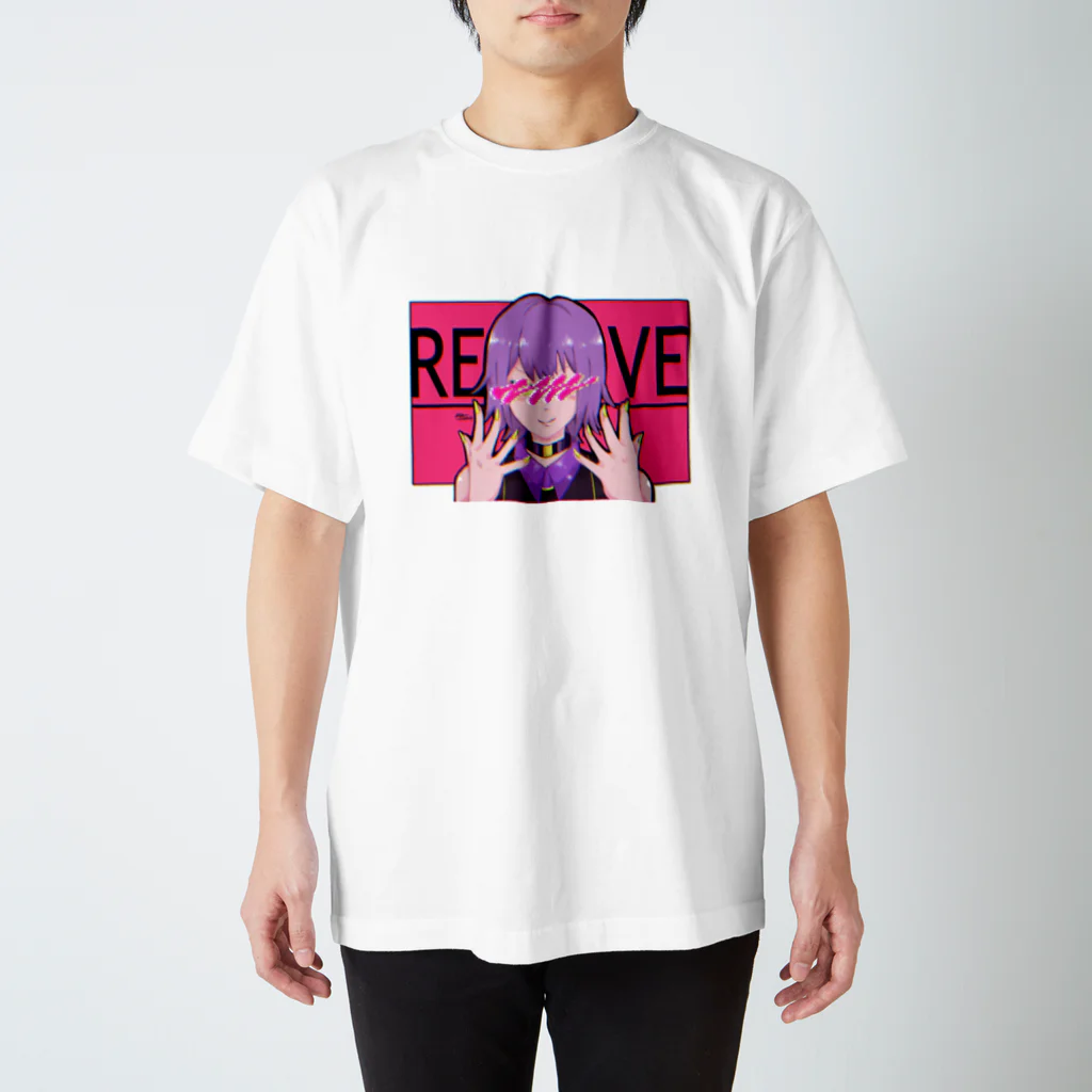 ざと はまぼの目隠れ Regular Fit T-Shirt