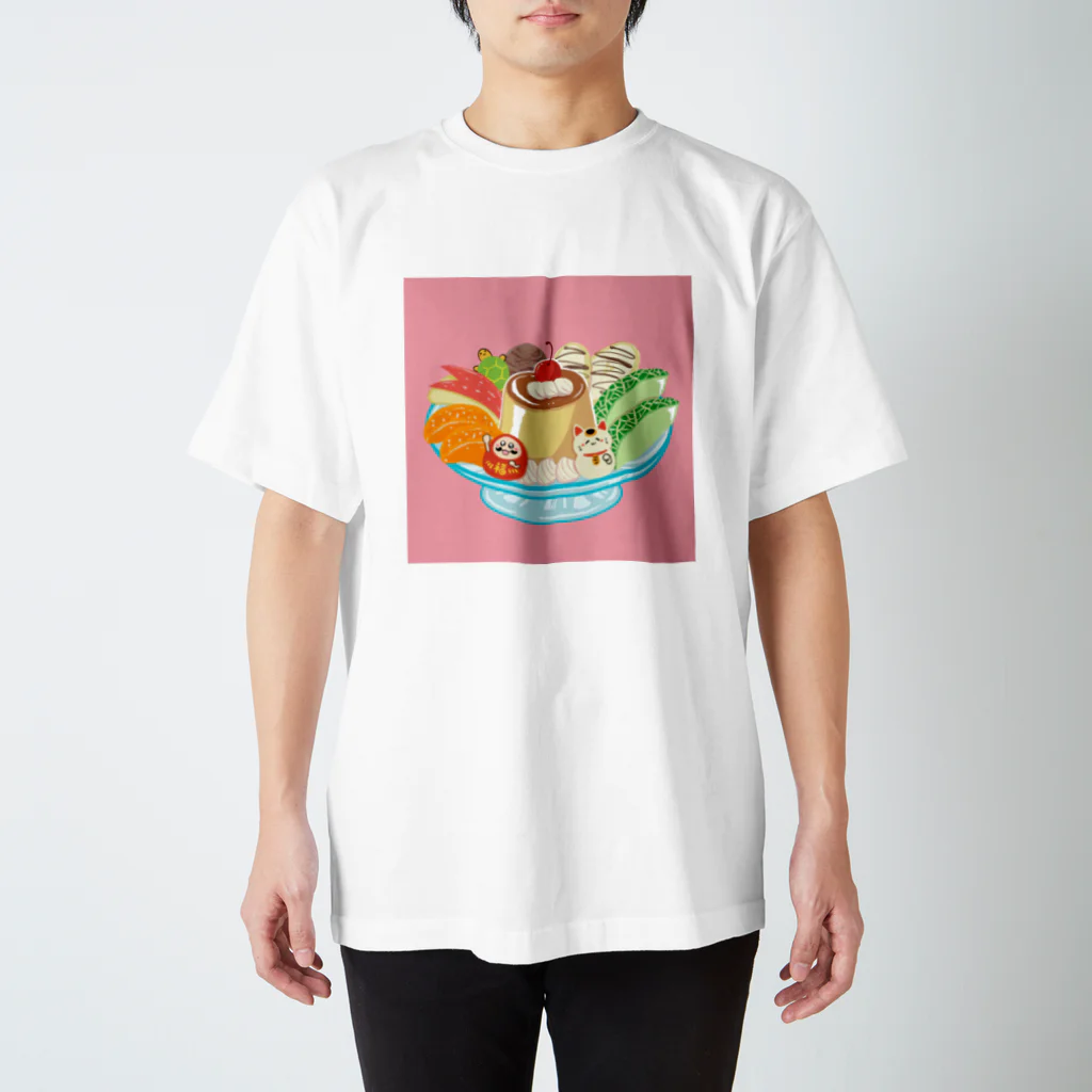 すきだらけShopのプリンアラドーモ文字無し Regular Fit T-Shirt