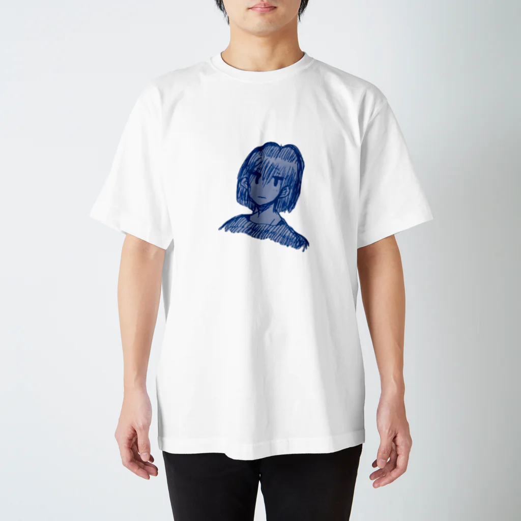 mのブルーな女の子 Regular Fit T-Shirt