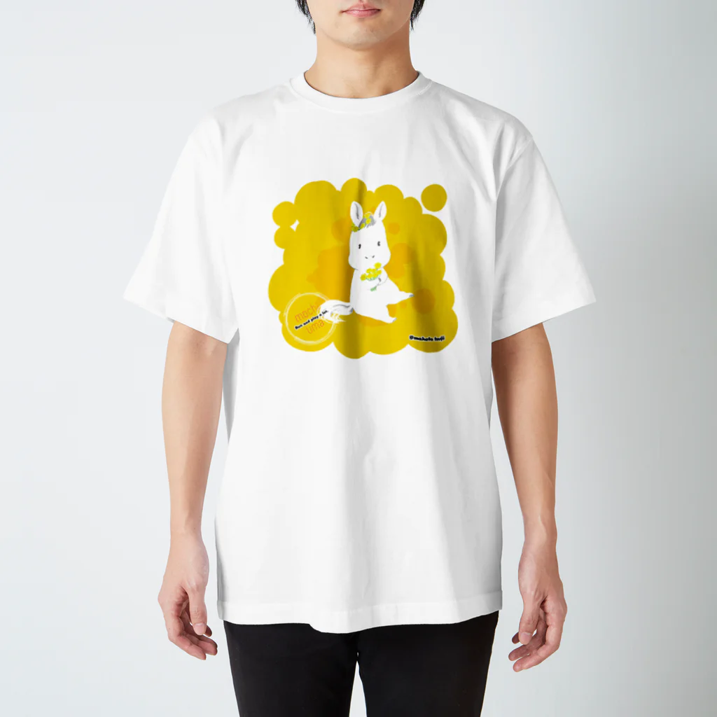 ツジイマコトのもちうま（白毛ちゃん） Regular Fit T-Shirt