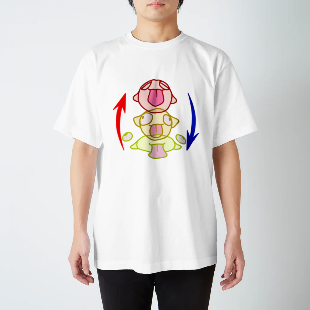 ぽかぽか屋のジャンプが大変な生き物 Regular Fit T-Shirt