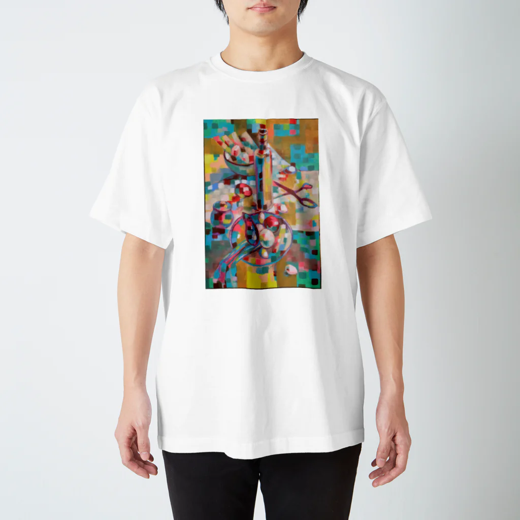 真由美画廊のはさみのある静物 スタンダードTシャツ