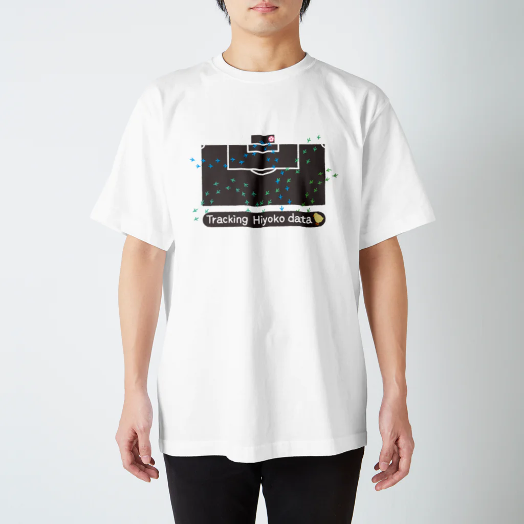 toriのおみせのTracking Hiyoko B スタンダードTシャツ