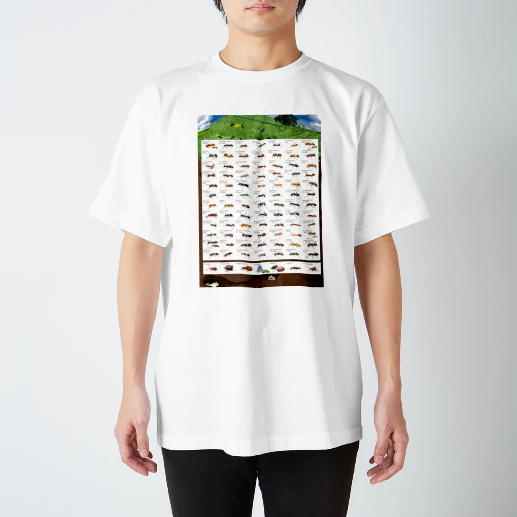 ANT☆Diaryの日本産蟻図鑑+α スタンダードTシャツ