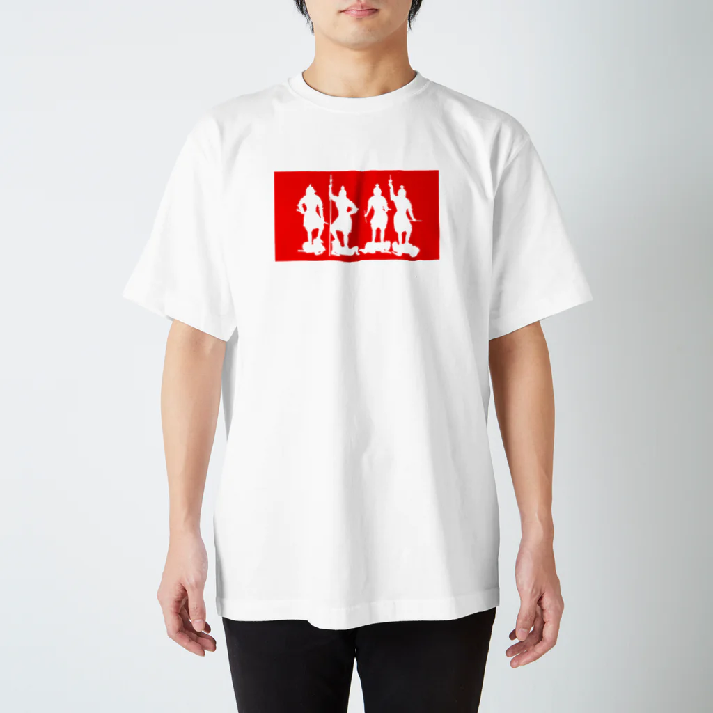 BUTSUZO HAIRSTYLEの4tenno（RED） スタンダードTシャツ