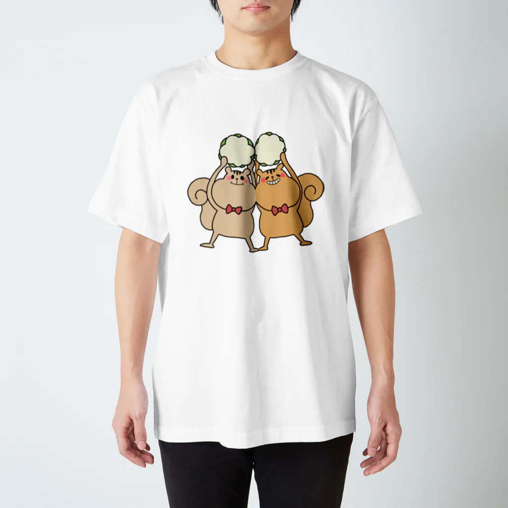 ちゃろ子リス⭐️のちゃろリスくん スタンダードTシャツ