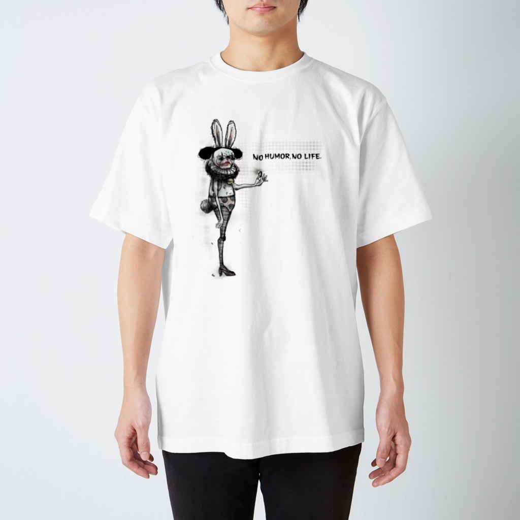 DoT529 ✴︎ドッティーゴーニーキューのNO HUMOR,NO LIFE Regular Fit T-Shirt