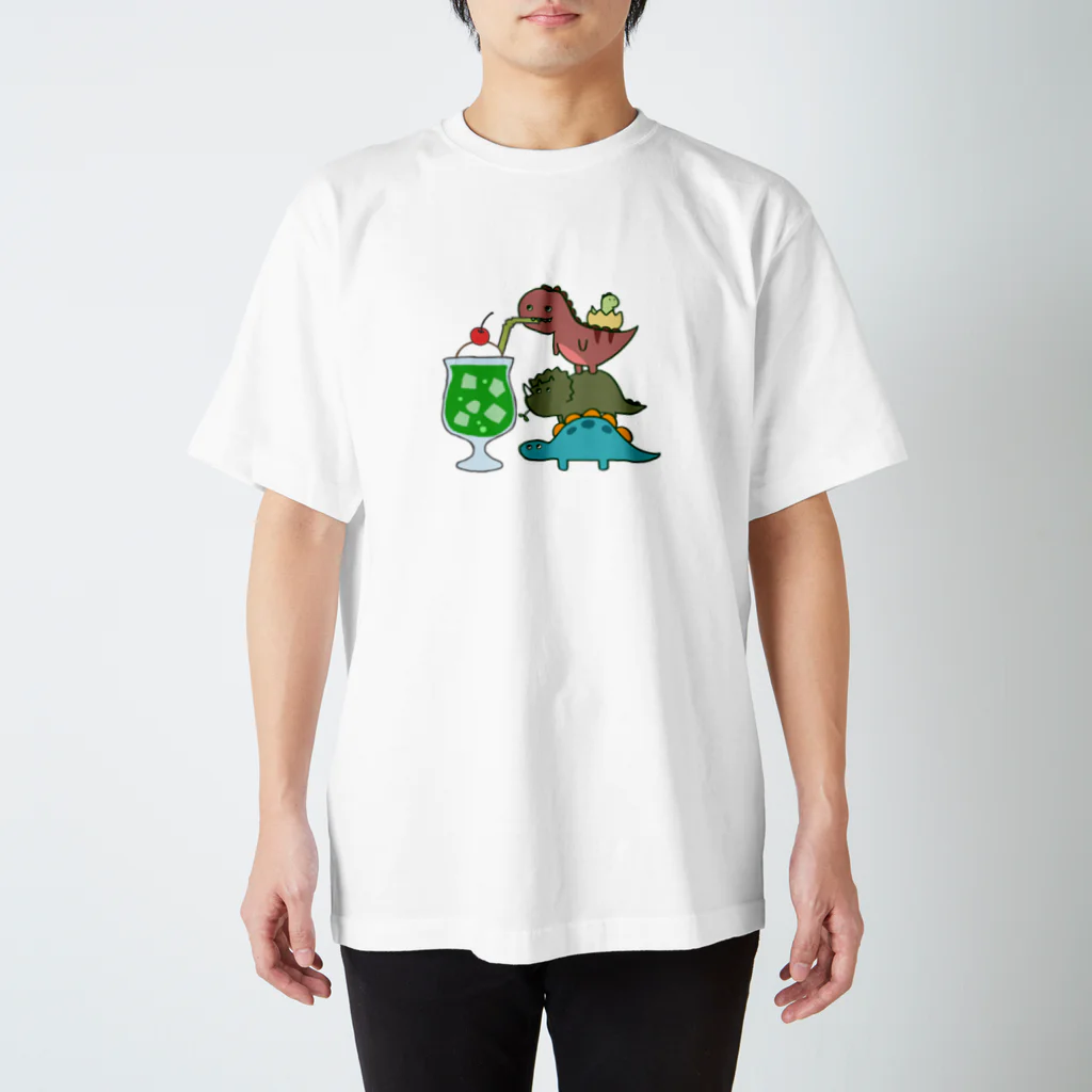 みやたに。工房のクリームソーだいなそー(小さめ) スタンダードTシャツ