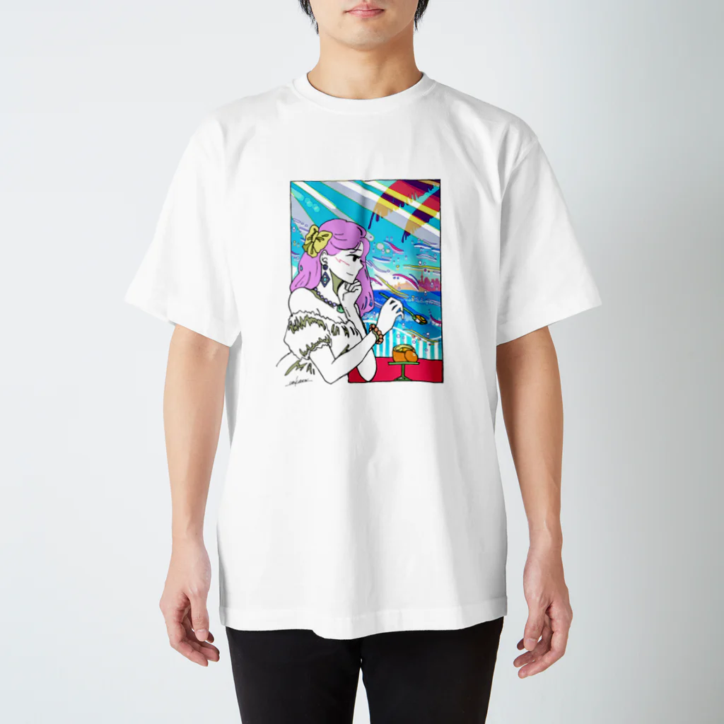 unknown＋storeのオレンジの陽射 スタンダードTシャツ