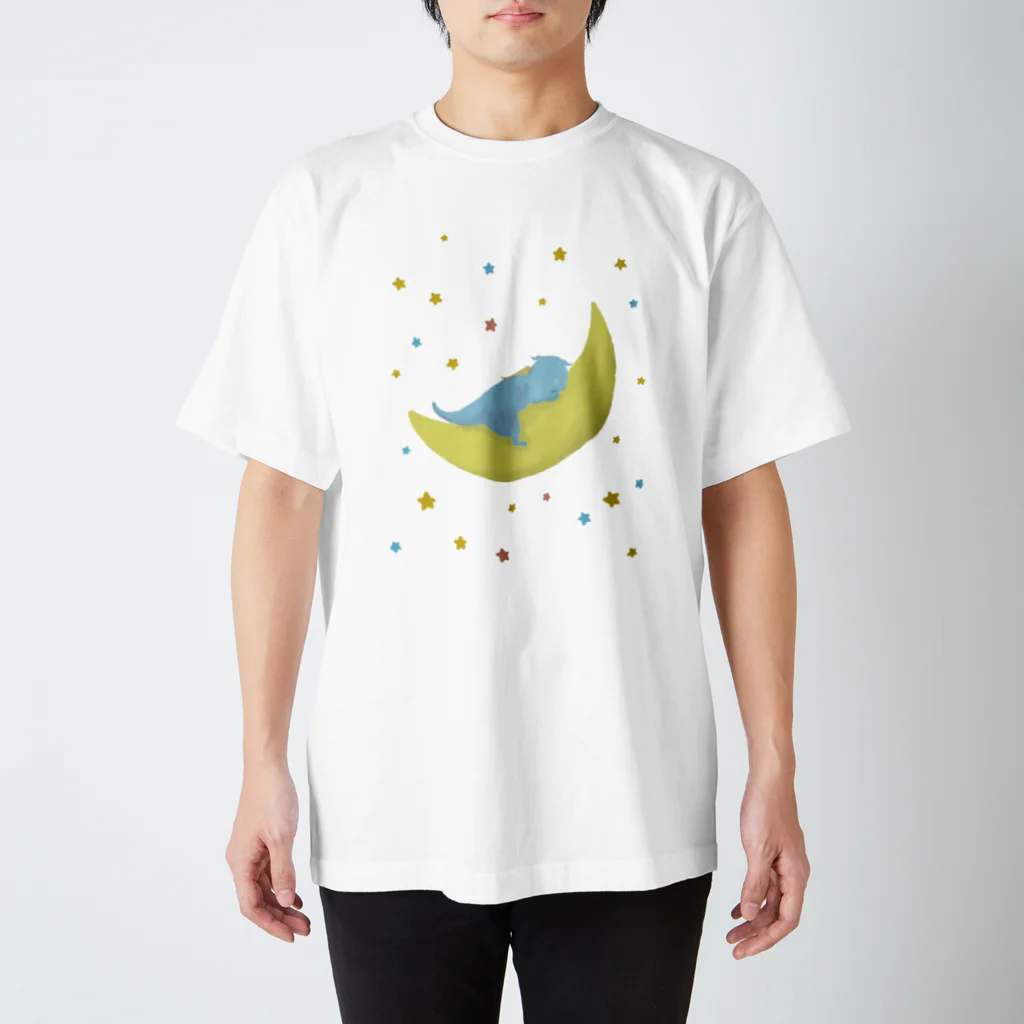 ササの月で眠るドラゴン Regular Fit T-Shirt