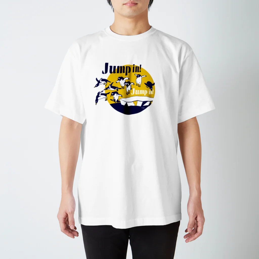 V_ApartmentのJump in! ファーストペンギンズ Regular Fit T-Shirt