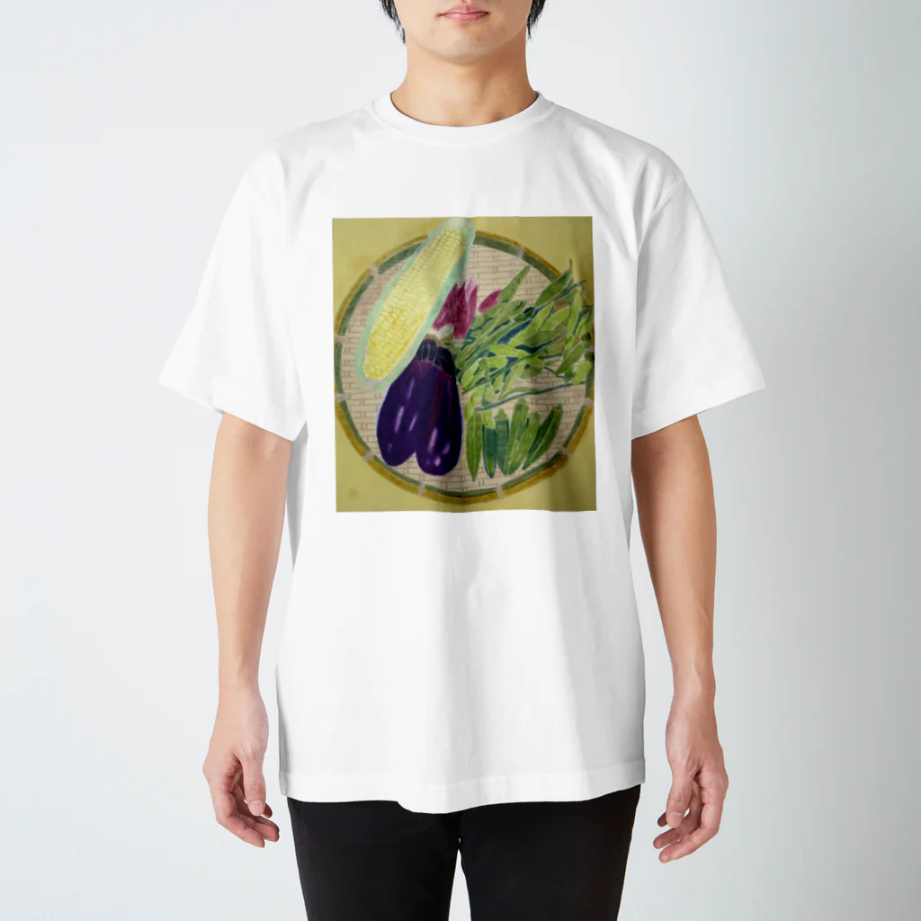 makiko-ekoyomiの夏の野菜 Regular Fit T-Shirt