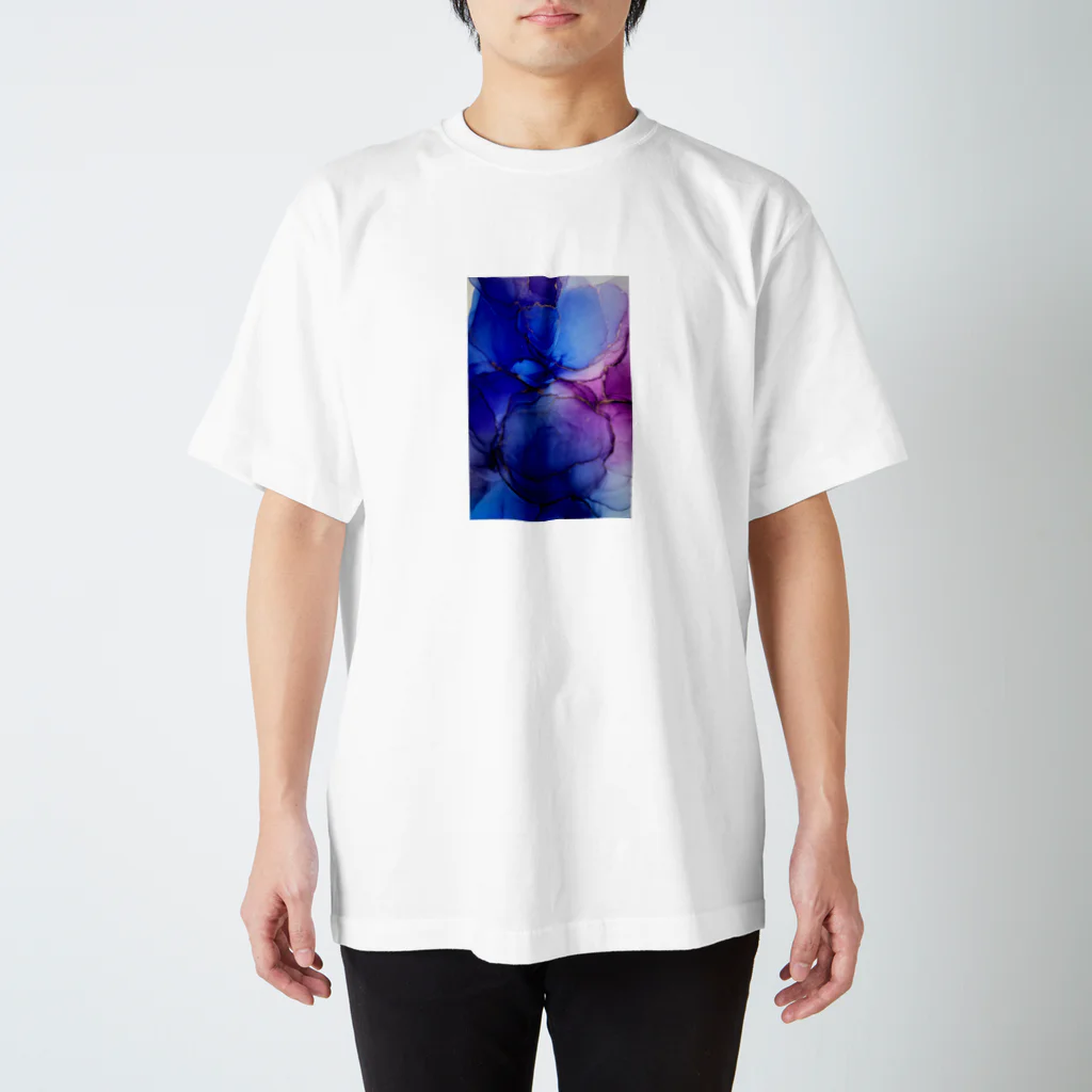 Briseのアルコールインクアート 紫煙 スタンダードTシャツ