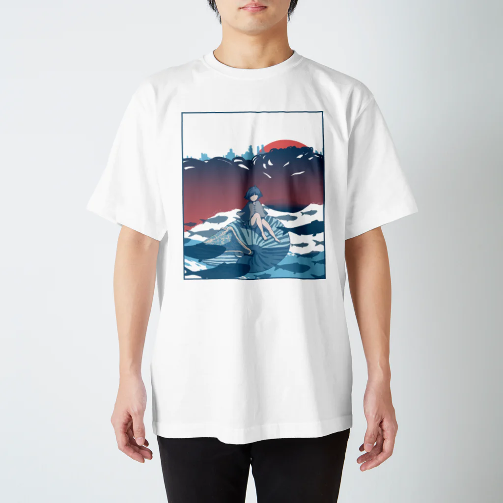 Medama-clapのA city of the sea... Regular Fit T-Shirt