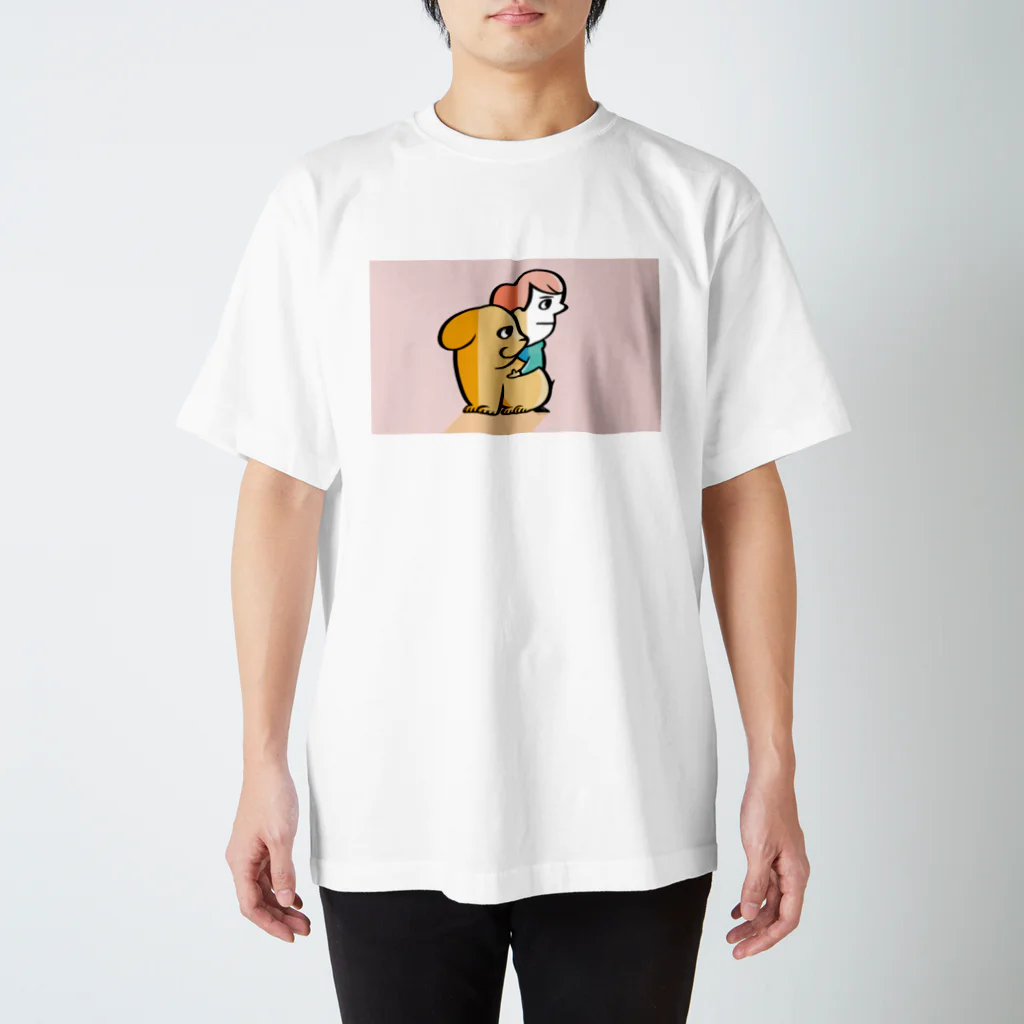 ヤギワタルの犬と少年 Regular Fit T-Shirt