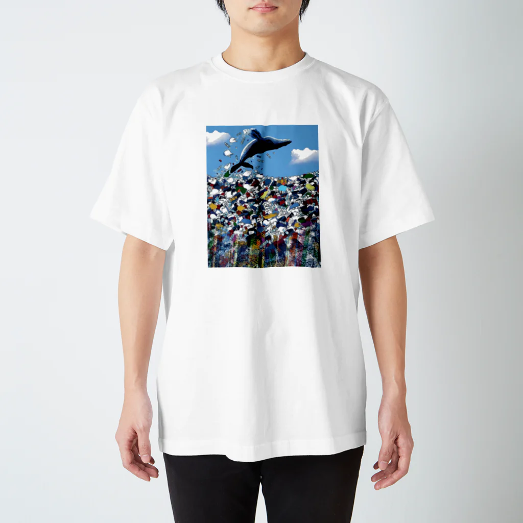 momo3momo3のプラゴミの海 スタンダードTシャツ