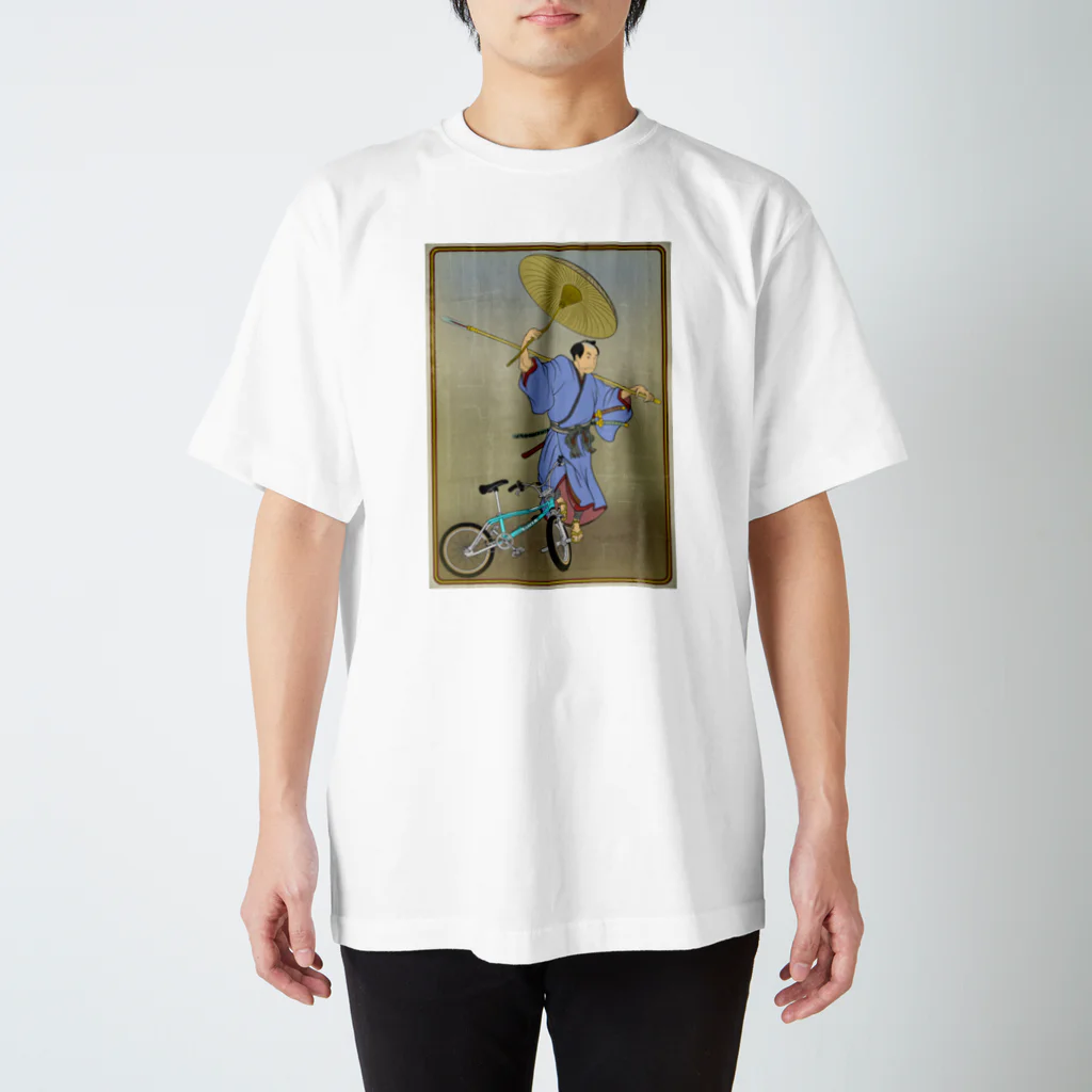 nidan-illustrationの"bmx samurai" #1 スタンダードTシャツ